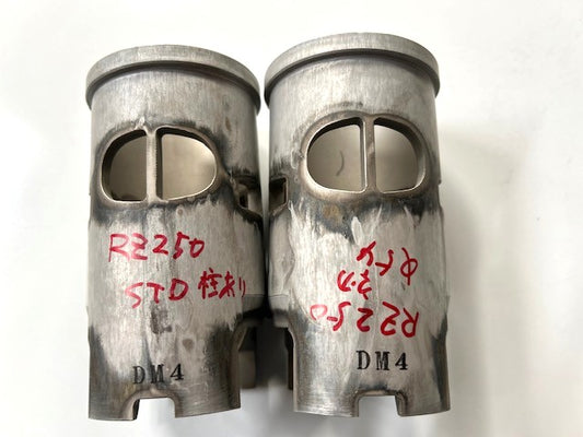 YAMAHA RZ250  Early model φ54.0 mm STD Port with bridge ICBM™ Aluminum Sleeve Finish Cylinder Processing