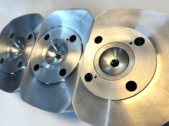 Kawasaki H1 Mach III cylinder head — precision machined aluminum, superior heat dissipation