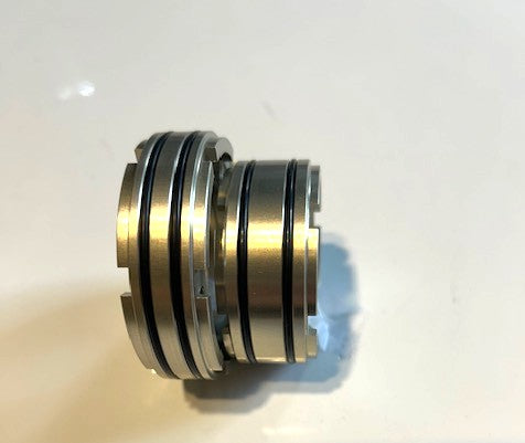 LABYRI labyrinth seal detail — zero wear, zero friction, zero energy loss — iNOUE BORING Japan